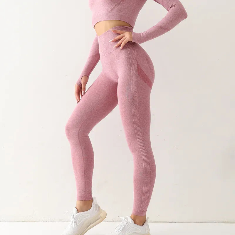 Damen Sport Leggings Schwarz Größe M Polyester-3