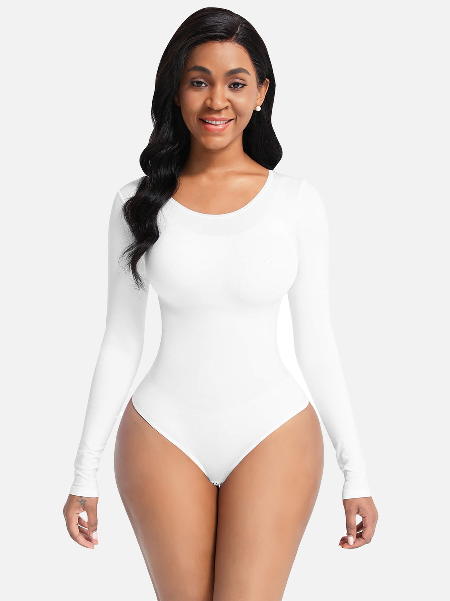 Variant image for Damen Bodysuit Schwarz Größe M Shapewear Elegant 80% Nylon 20% Elasthan-19