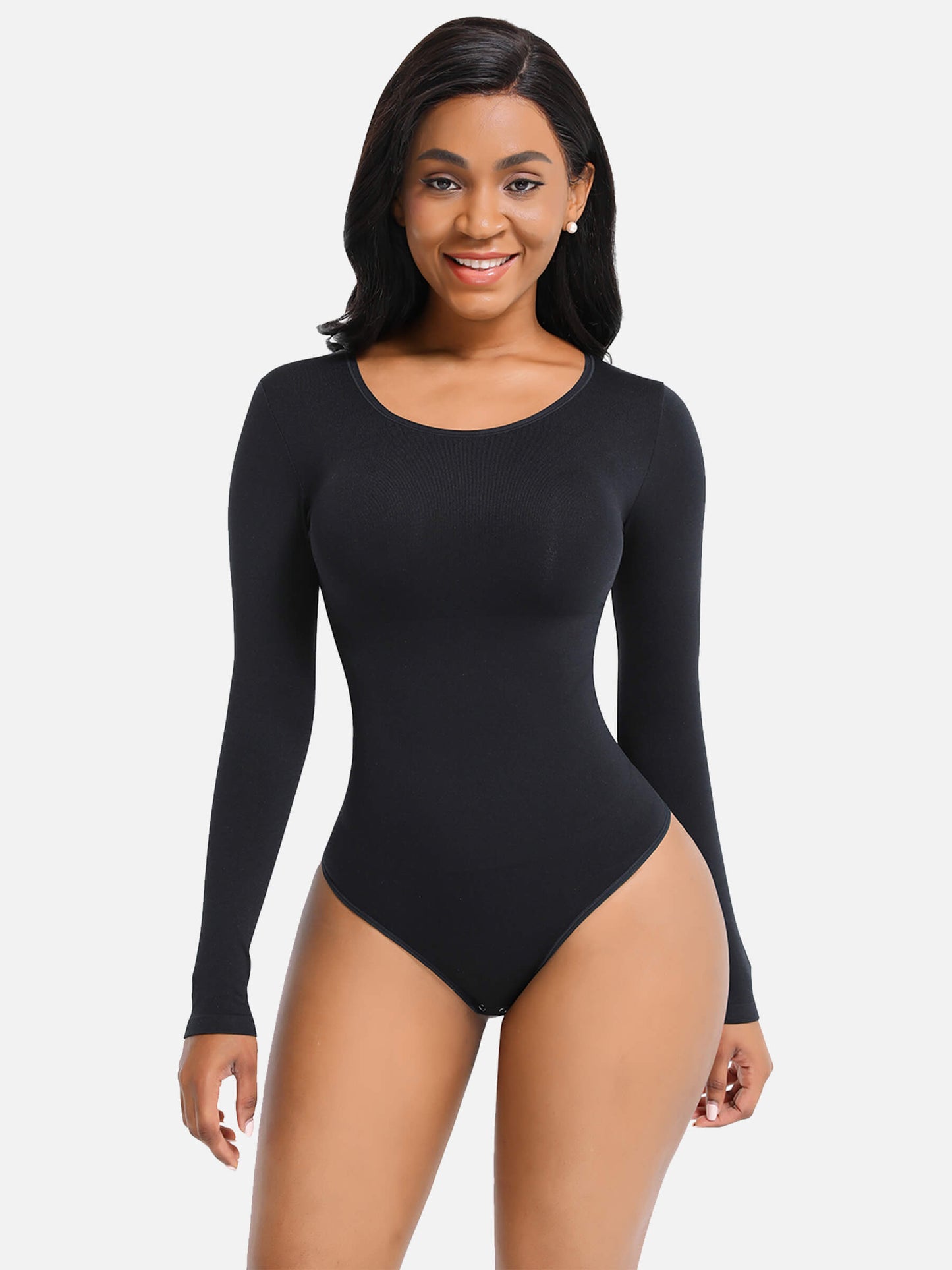 Variant image for Damen Bodysuit Schwarz Größe M Shapewear Elegant 80% Nylon 20% Elasthan-1