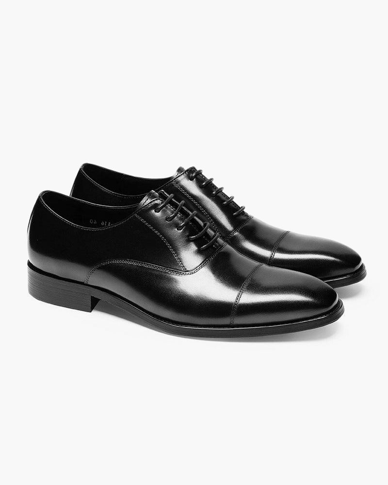 Herren Lederschuhe Schwarz Größe 42 Leder Klassisch-1