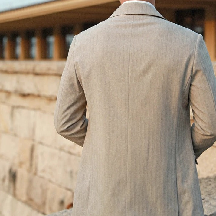 Herren Anzug Grau Größe M Polyester Zweiteilig für Hochzeit und Formelle Anlässe-3