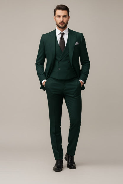 Eleganter 3-teiliger Anzug mit Weste – perfekt für Hochzeiten, Business Meetings oder elegante Abende