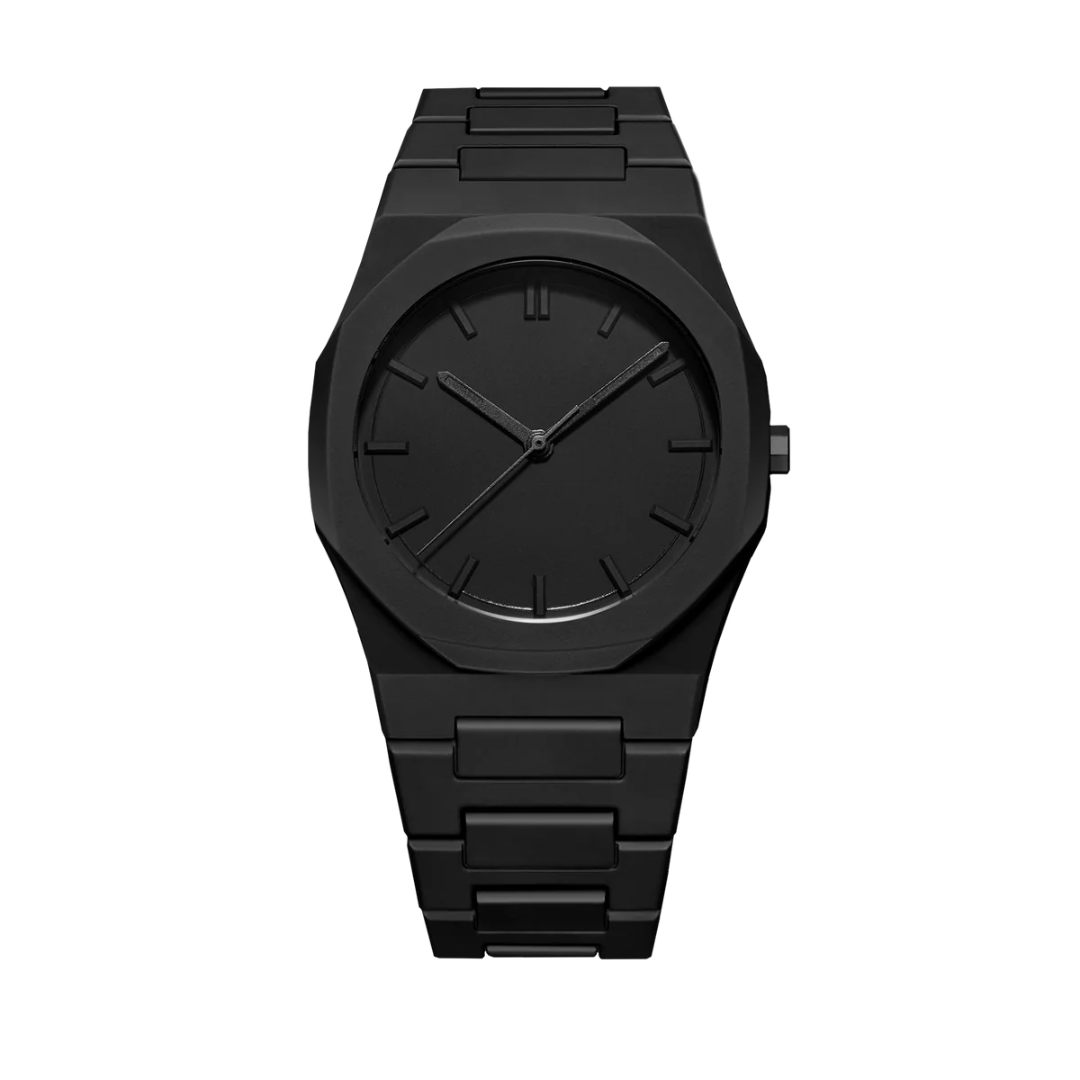 Herren Armbanduhr Schwarz 41 mm Polycarbonat Soft-Touch-Beschichtung-1