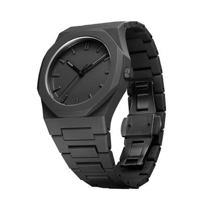 Herren Armbanduhr Schwarz 41 mm Polycarbonat Soft-Touch-Beschichtung-3