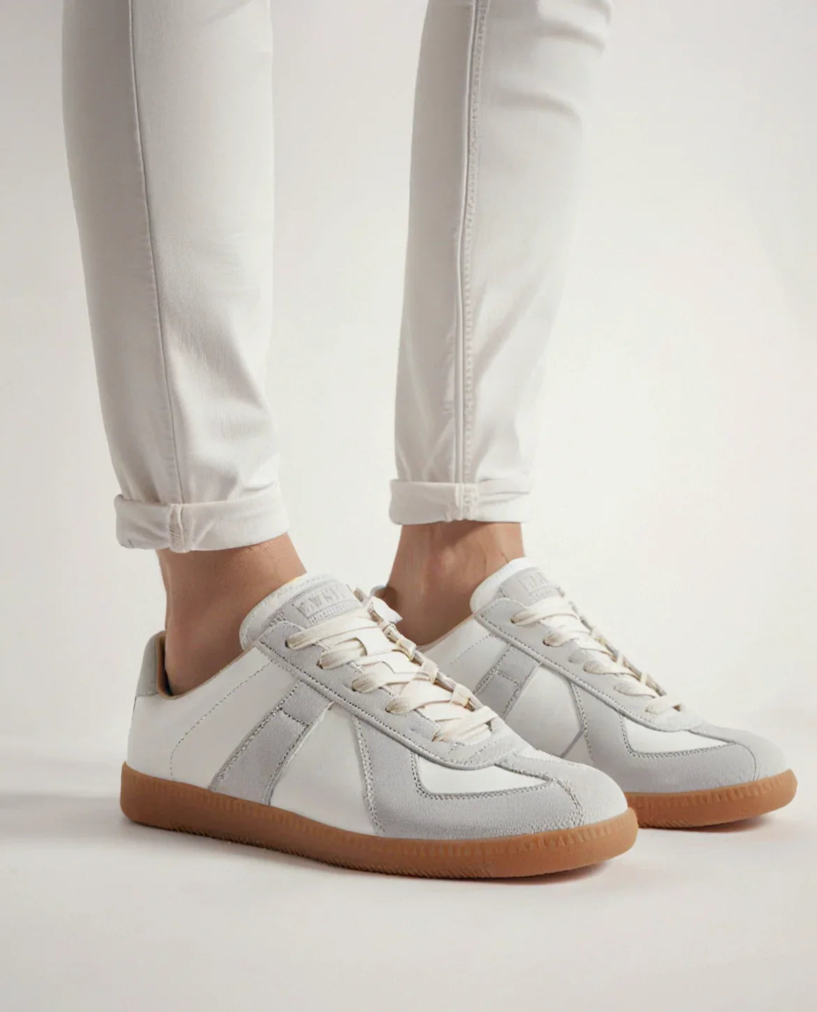 Herren Sneaker Schwarz Größe 42 Leder Wildleder-2