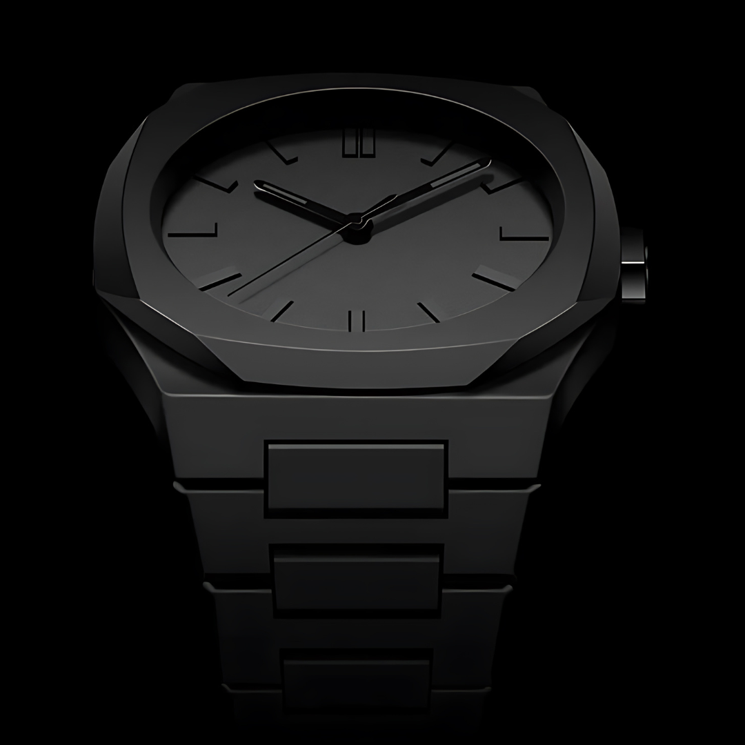 Herren Armbanduhr Schwarz 41 mm Polycarbonat Soft-Touch-Beschichtung-5