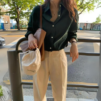 Damen Hemd Sandy Brown Größe M Baumwolle Oversized-4