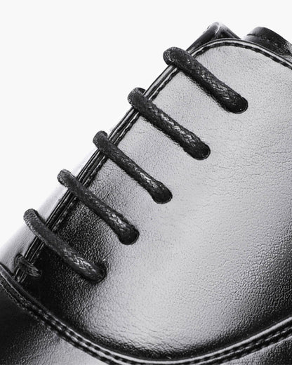 Herren Lederschuhe Schwarz Größe 42 Leder Klassisch-4