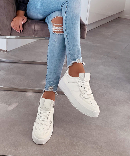 Damen Sneaker Weiß Größe 38 Textil Atemberaubend Bequem-1