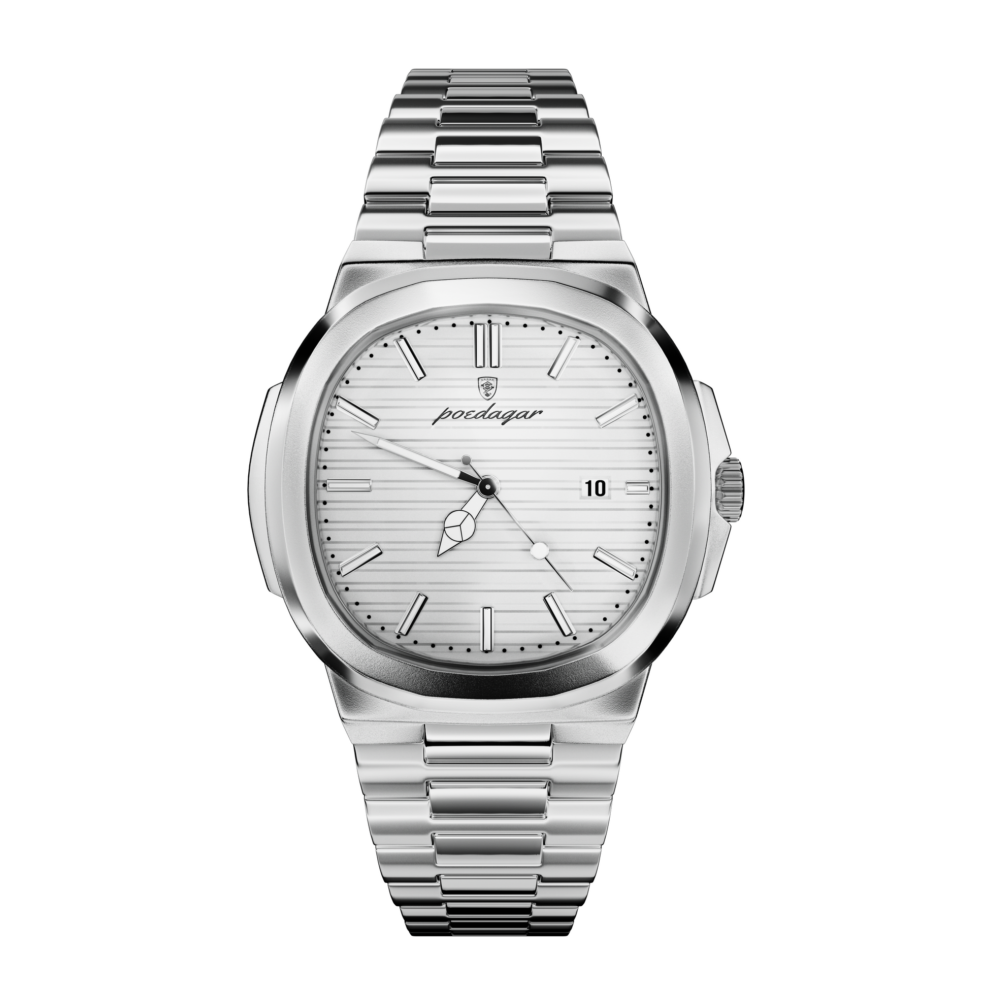 Variant image for Herren Armbanduhr Edelstahl Schwarz 41 mm Quarz Saphirglas-3