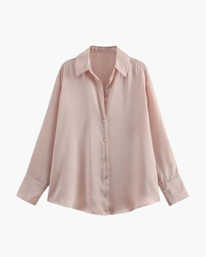 Damen Hemd Sandy Brown Größe M Baumwolle Oversized-5