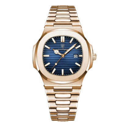 Herren Armbanduhr Roségold 40 mm Edelstahl Flach 10 mm Gehäusedicke-1