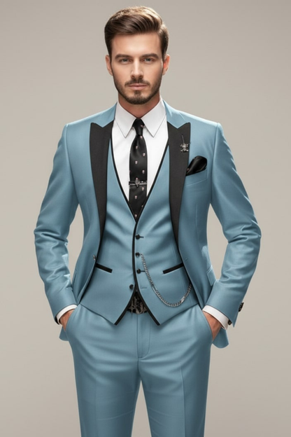 Luxuriöser 3-teiliger Herren Anzug für Galas, Hochzeiten & Events