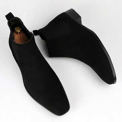 Variant image for Herren Chelsea-Stiefel Schwarz Größe 42 Leder-16