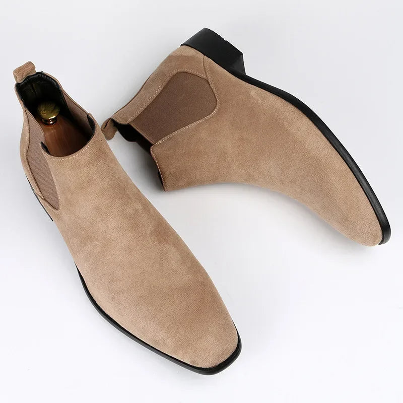 Variant image for Herren Chelsea-Stiefel Schwarz Größe 42 Leder-1