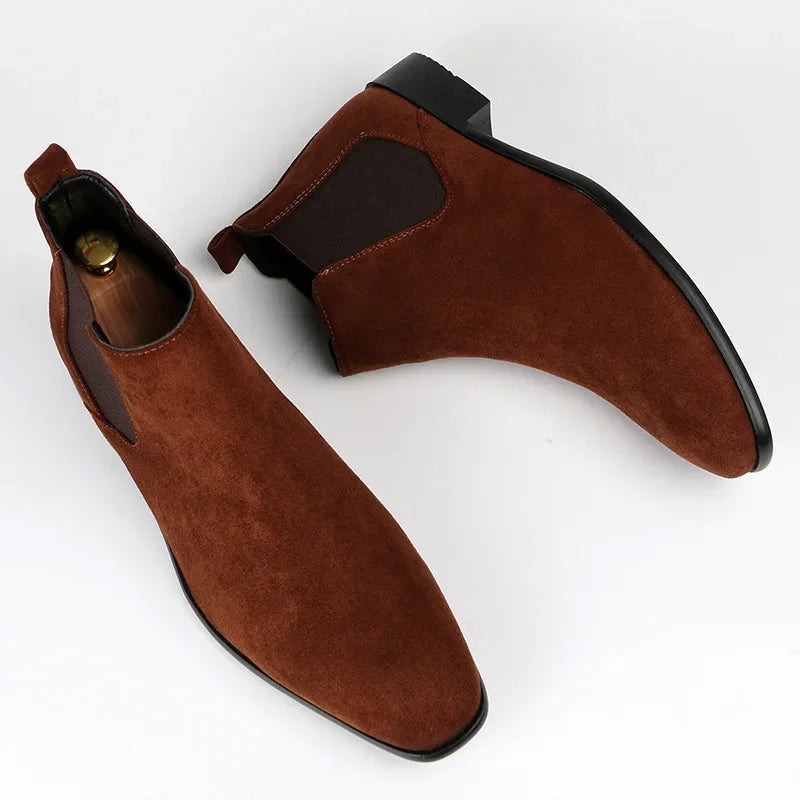 Variant image for Herren Chelsea-Stiefel Schwarz Größe 42 Leder-23