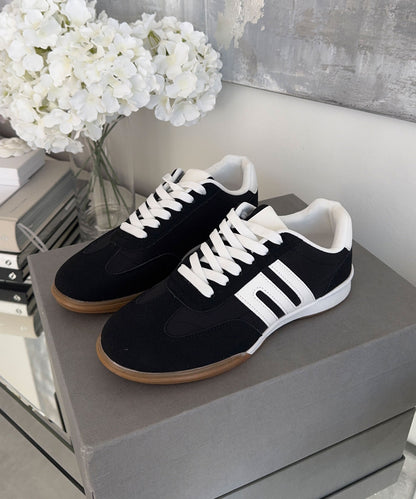 Damen Sneaker Schwarz Größe 38 Leder-6